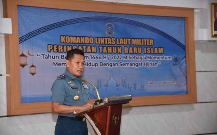 Pangkolinlamil saat memberikan sambutan peringatan tahun baru Islam 