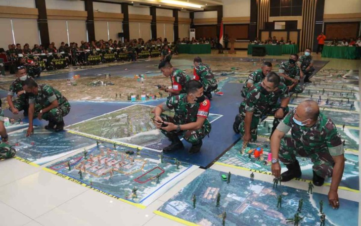 TFG Satgas Pamwil dan Evakuasi acara Presidensi G20 di Makodam Udayana 