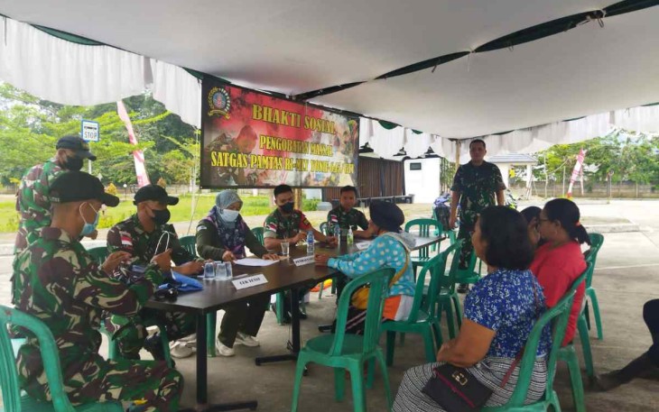 Baksos pengobatan massal satgas Yonif 645/Gty di perbatasan 