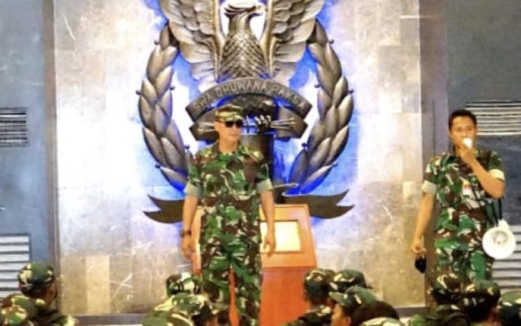 Kamuspusdirla saat menyampaikan pengarahan kepada peserta komcad matra udara