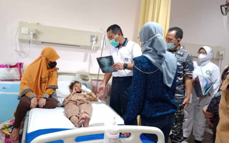 Muhammad Zul saat mendapatkan perawatan di RSAL dr Mintohardjo Jakarta 