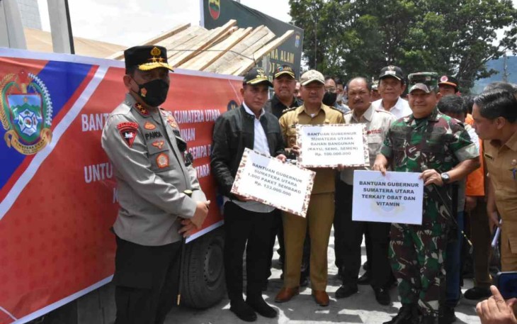 Bantuan sosial bencana gempa bumi, Senin (3/10)