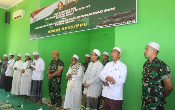 Doa bersama prajurit Kodim 0913/PPU