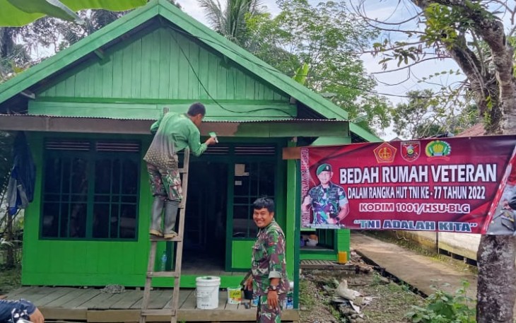Rehab rumah Kodim 1001/HSU-BALANGAN 