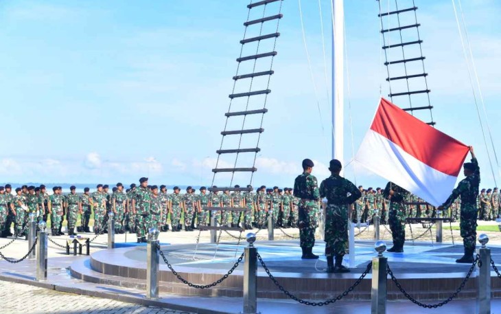 Upacara bendera 17-an Koarmada III 