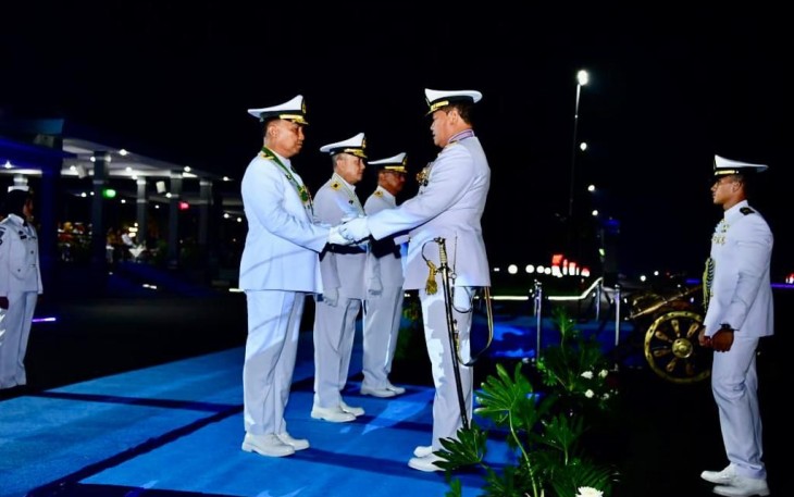 Kasal Laksamana TNI Yudo Margono saat wisuda purna Wira TNI AL