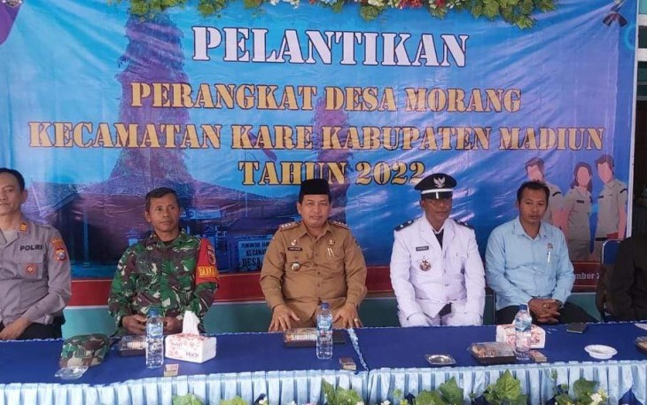 Pelantikan perangkat desa binaan