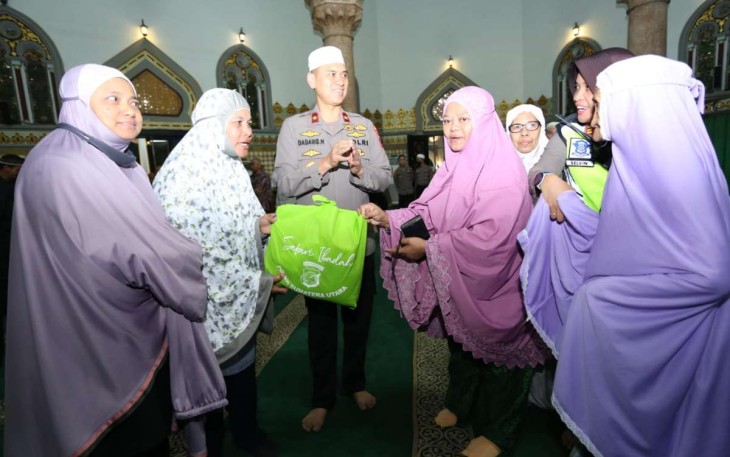 Safari Subuh Berjamaah Wakapolda Sumut