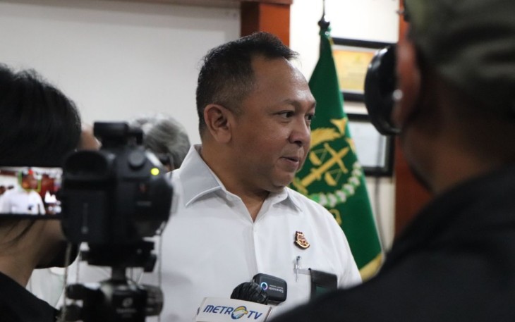 Kapuspenkum Ketut Sumedena saat memberikan keterangan pers 