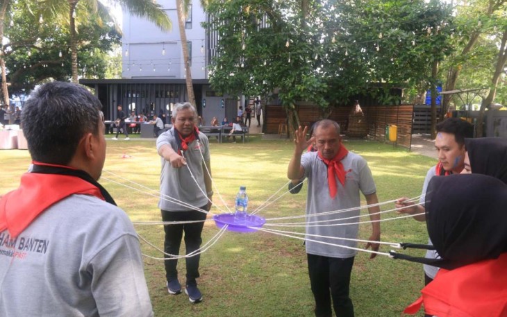 Outbound peserta rakor Kemenkumham Banten 