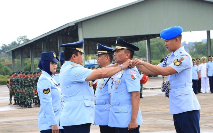 Pangkoopsud II Marsekal Muda TNI Widyargo Ikoputra saat Sertijab Danlanud Anang Busra, Kamis (22/12)