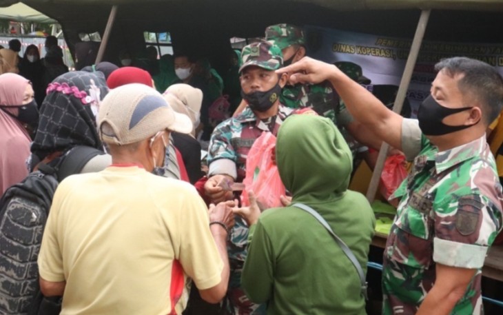 Pasar Murah dan Gebyar Vaksinasi Digelar Kodim 1008/Tabalong 