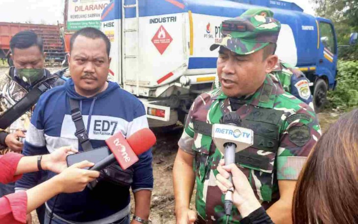 Aksi Dandim 0503/JB Bongkar Penimbunan Solar Ilegal