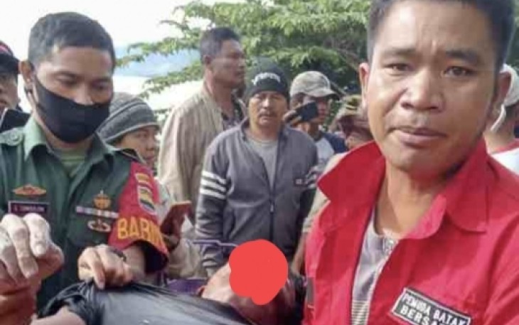 Korban tenggelam di danau Silalahi berhasil ditemukan Praka Simbolon, Kamis (21/4/22)