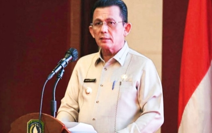 Gubernur Kepri, H Ansar Ahmad, saat menyampaikan sambutan