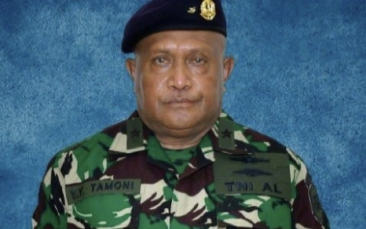 Laksma TNI Yulius resmi sandang bintang satu. Minggu (02/05/2022)
