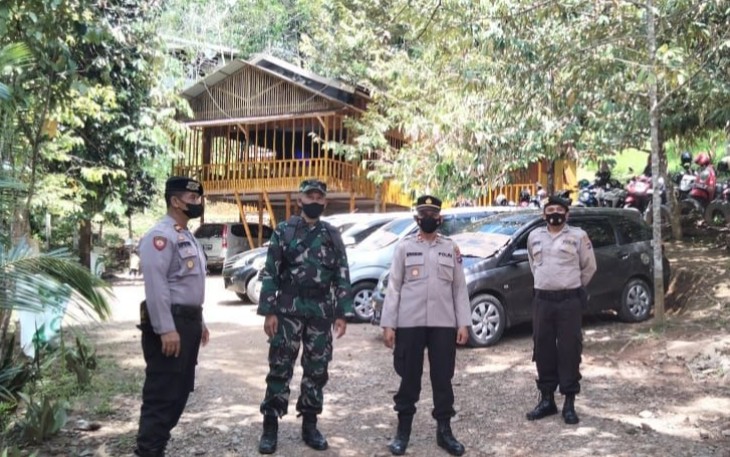 Pengamanan obyek wisata disaat libur lebaran 