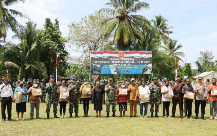 Pembukaan TMMD Ke-115 di Biak Numfor