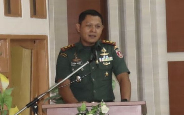 Dandim 1001/HSU-BLG Letkol Inf Dhuwi Hendradjaja saat mensosialisasikan program BAAS