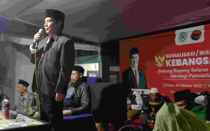 H. Gunawan, saat sambutan.