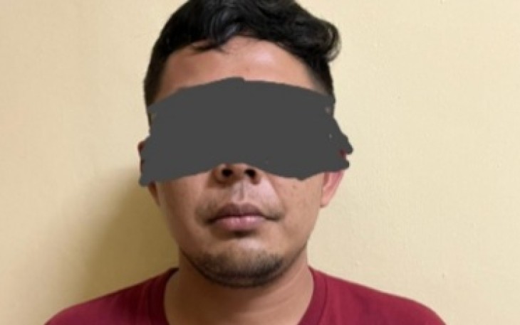 Tersangka saat diamankan