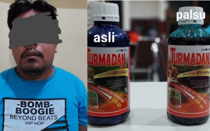 Tersangka saat diamankan