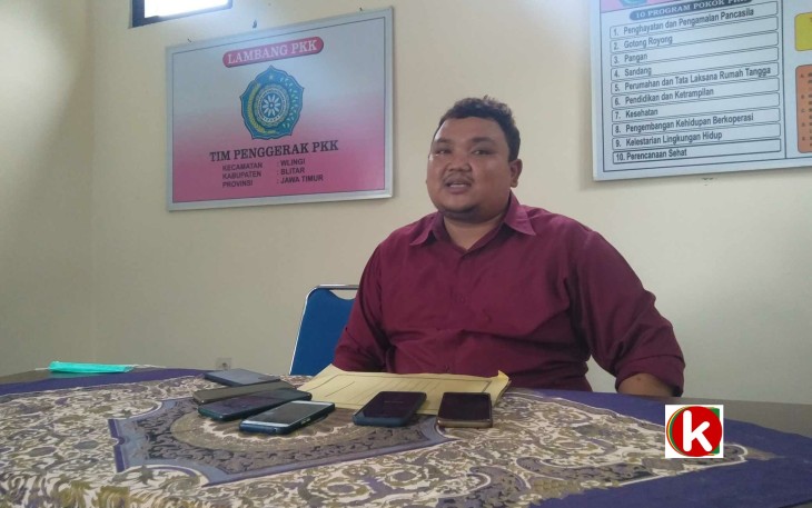 Kepala Desa Balerejo, Kecamatan Wlingi, Kabupaten Blitar, Setiyoko. (foto : Faisal NR / Klikwarta.com)