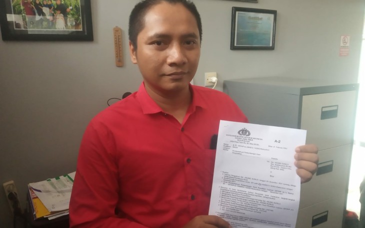 Kuasa Hukum dari Agung Susilo, Wahyu Chandra Triawan. 