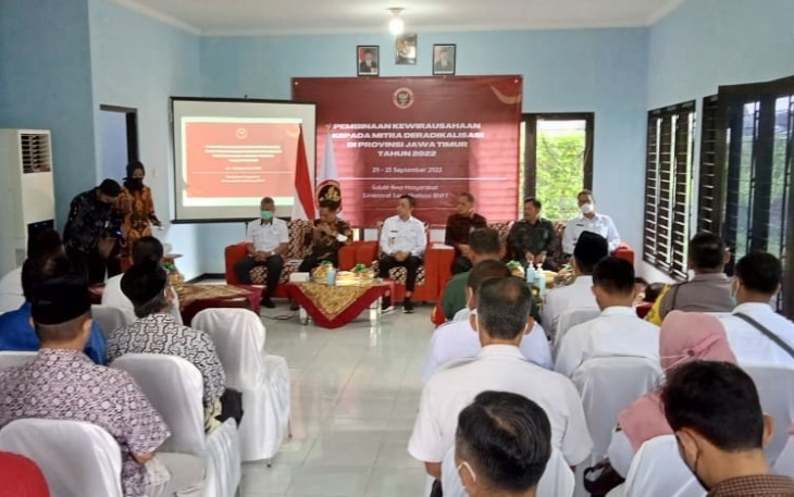 Wabup Rahmat Santoso Hadiri Pembinaan Kewirausahaan kepada Eks Napiter di Kabupaten Blitar