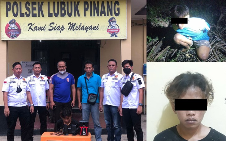 Polsek Lubuk Pinang Amankan Pelaku Curat