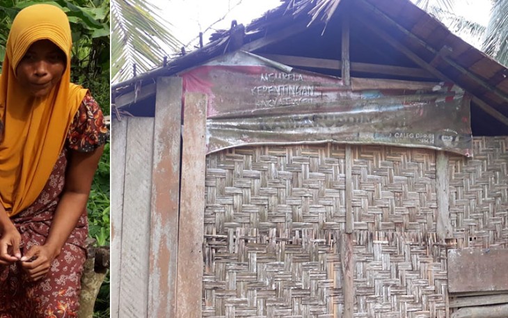 Rumah tak layak huni, warga Dusun Keude Rabo Gampong Buket Teukuh, Kecamatan Idi Tunong, Kabupaten Aceh Timur.
