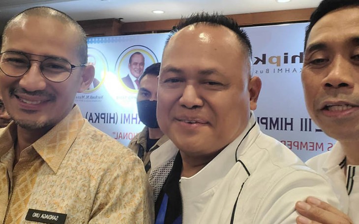 Ketua BPW HIPKA Jawa Timur dr Agung Mulyono (Tengah)
