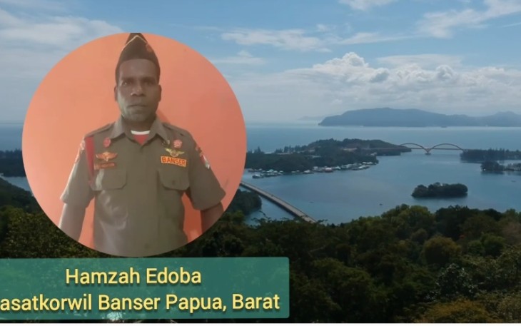 Hamzah Edoba (Kasatkorwil Banser NU Papua Barat)