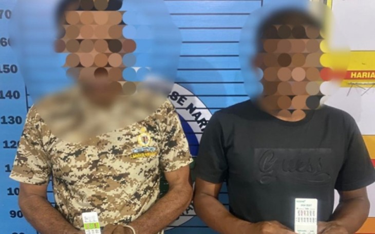 Terduga Pelaku, diduga saat Diamankan polisi