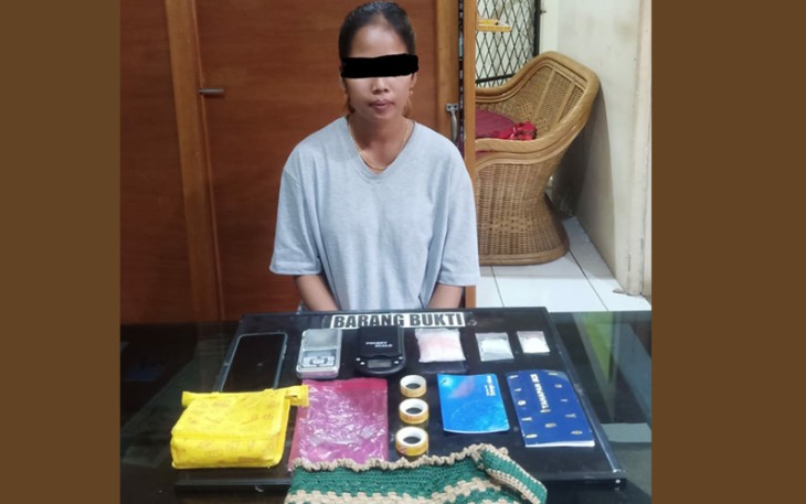 Terduga pelaku saat diamankan