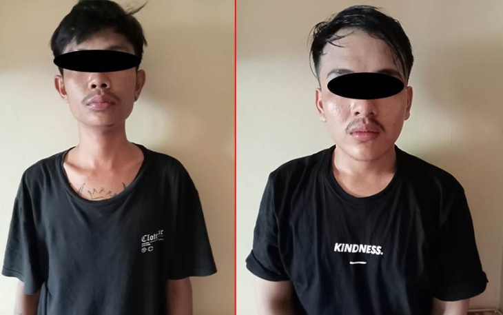 Tersangka saat diamankan
