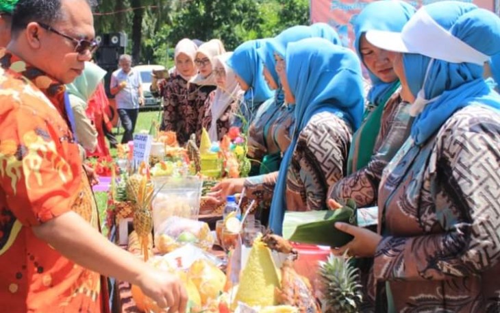 Puja Kesuma saat Gelar Gebyar Nasional Pergelaran Budaya Nusantara Dalam Rangka HUT Ke-42