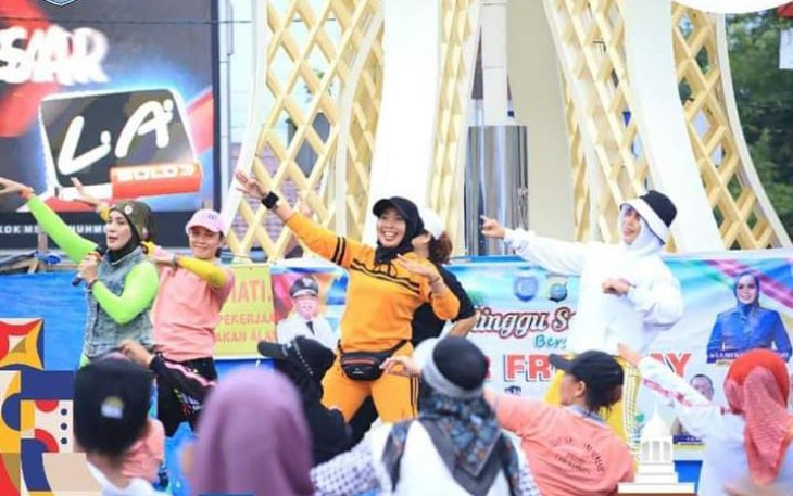 Persani dan Masyarakat Labuhanbatu Antusias Berolahraga di CFD 