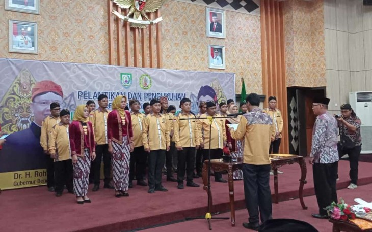Pelantikan dan Pengukuhan DPP IPJB Periode 2022-2024, Minggu (17/07/2022) di Ruang Pola Kantor Gubernur Bengkulu.