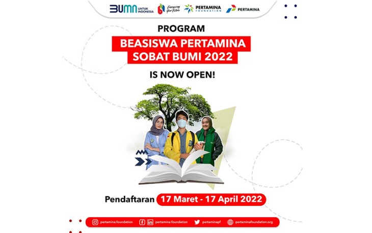 Beasiswa Terbaik Pertamina Sobat Bumi 