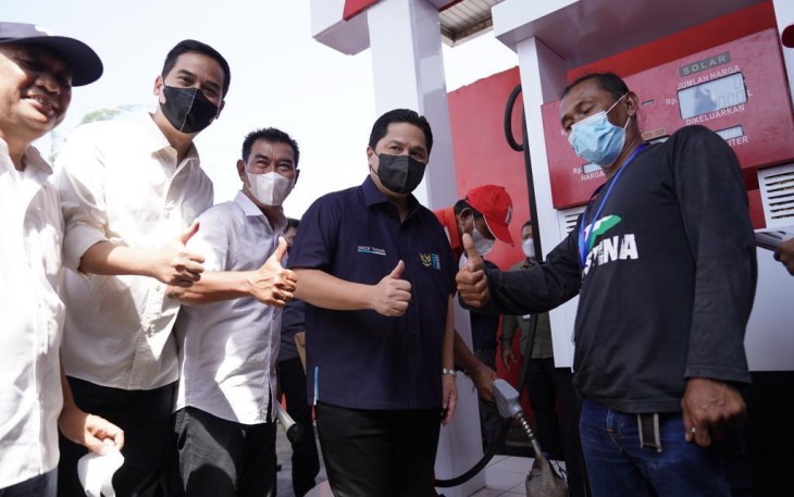 Erick Resmi saat Luncurkan Program Solar untuk Nelayan di Cilacap, Sabtu (17/9/2022). 