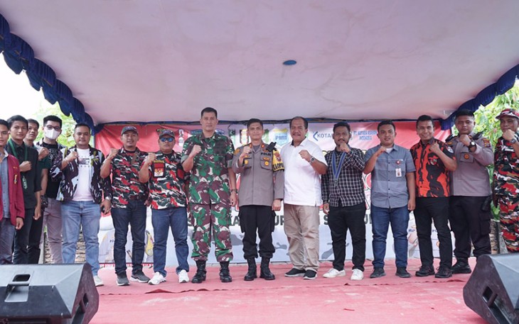 Wabup saat Hadiri Peresmian Kampung Kebangsaan Polres Asahan