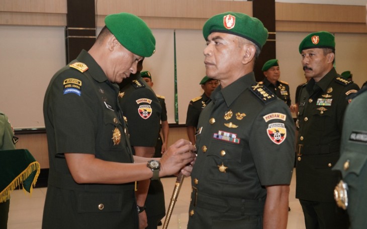 Pangdam saat Pimpin Sertijab Kodam IX/Udayana