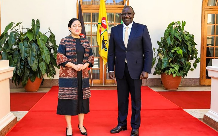 Puan saat Bertemu Presiden Kenya, Rabu (12/10/2022). 