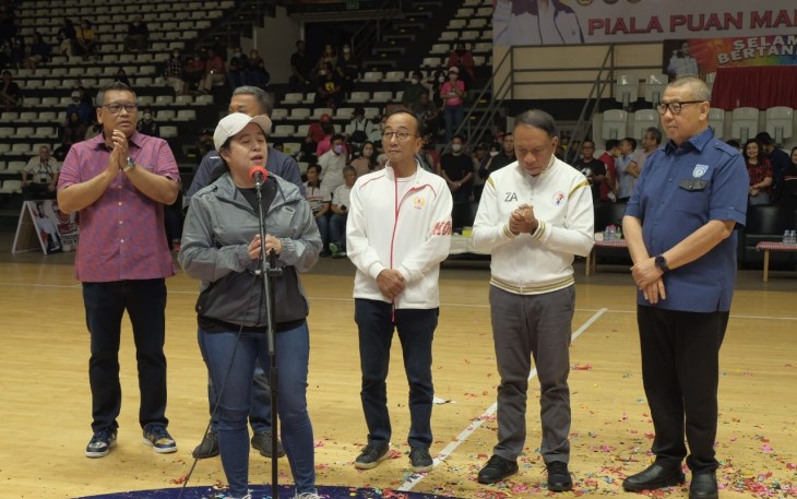 Puan Maharani saat Tutup Turnamen Bola Basket Antar Perguruan Tinggi se-Indonesia Puan Maharani Cup 2022