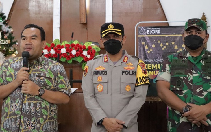 Kapolres Blora AKBP Fahrurozi mengimbau kepada warga agar tidak menyalakan petasan saat perayaan tahun baru.