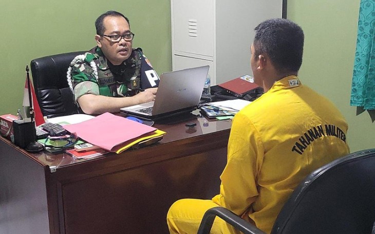 Pemeriksaan dan penyidikan terhadap oknum prajurit TNI AD