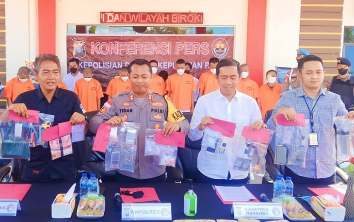 Konferensi Pers Polres Bintan