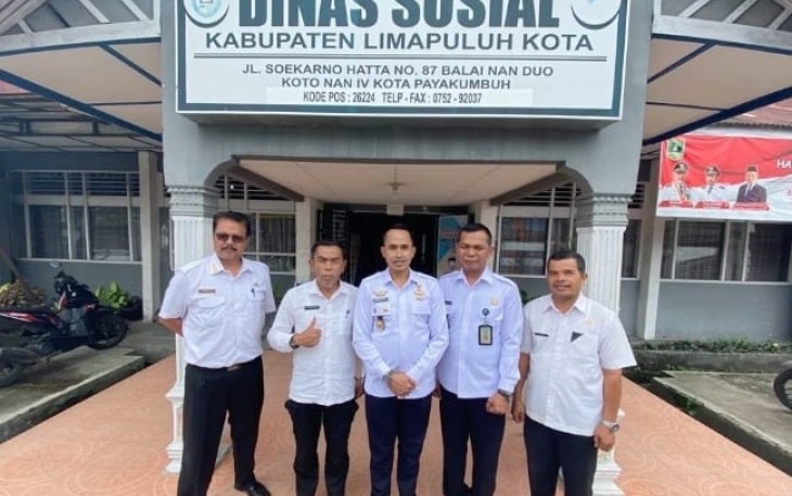 Kunjungan Kalapas Suliki di Dinas Sosial Kabupaten Limapuluh Kota.
