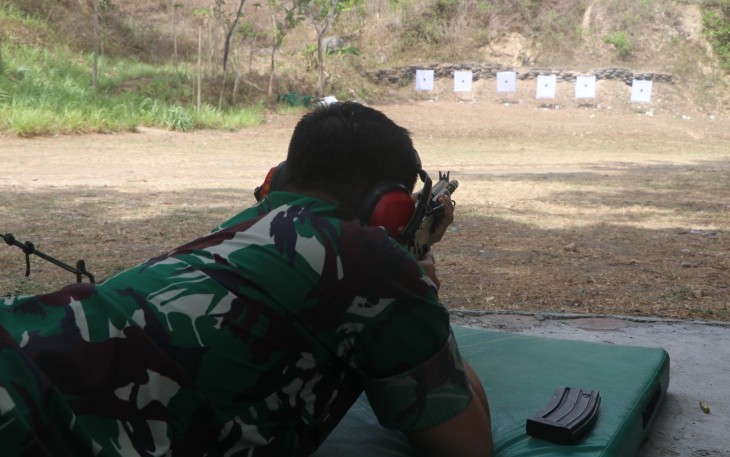 Kodim Tulungagung Gelar Latihan Menembak Triwulan IV